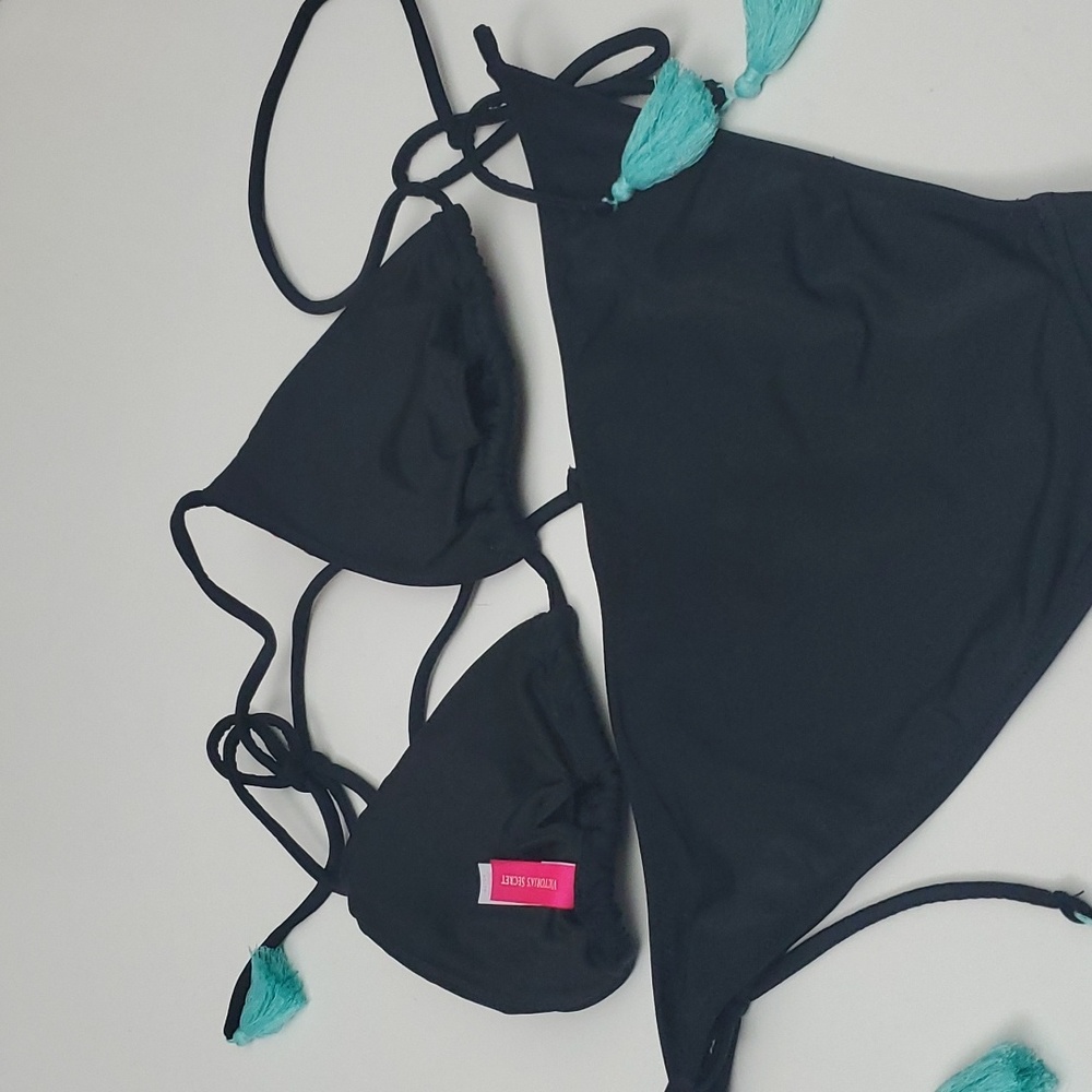 Victoria Secret Embroidered String Bikini - Picture 9 of 12
